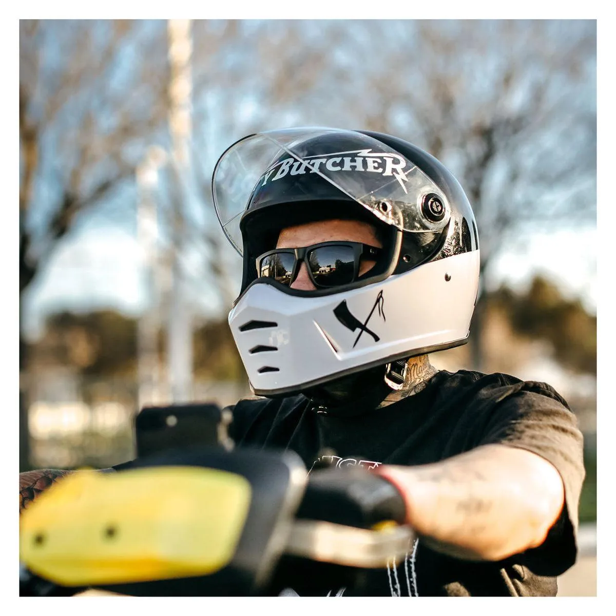 Biltwell Lane Splitter Rusty Butcher Helmet