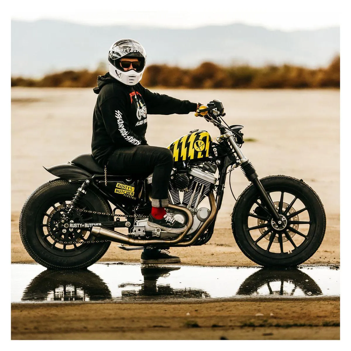 Biltwell Lane Splitter Rusty Butcher Helmet