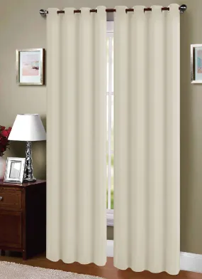 Blackout Fabric Shading Cloth Grommet Top Window Curtain Panel, FF1016