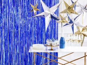 Blue Fringe Curtain