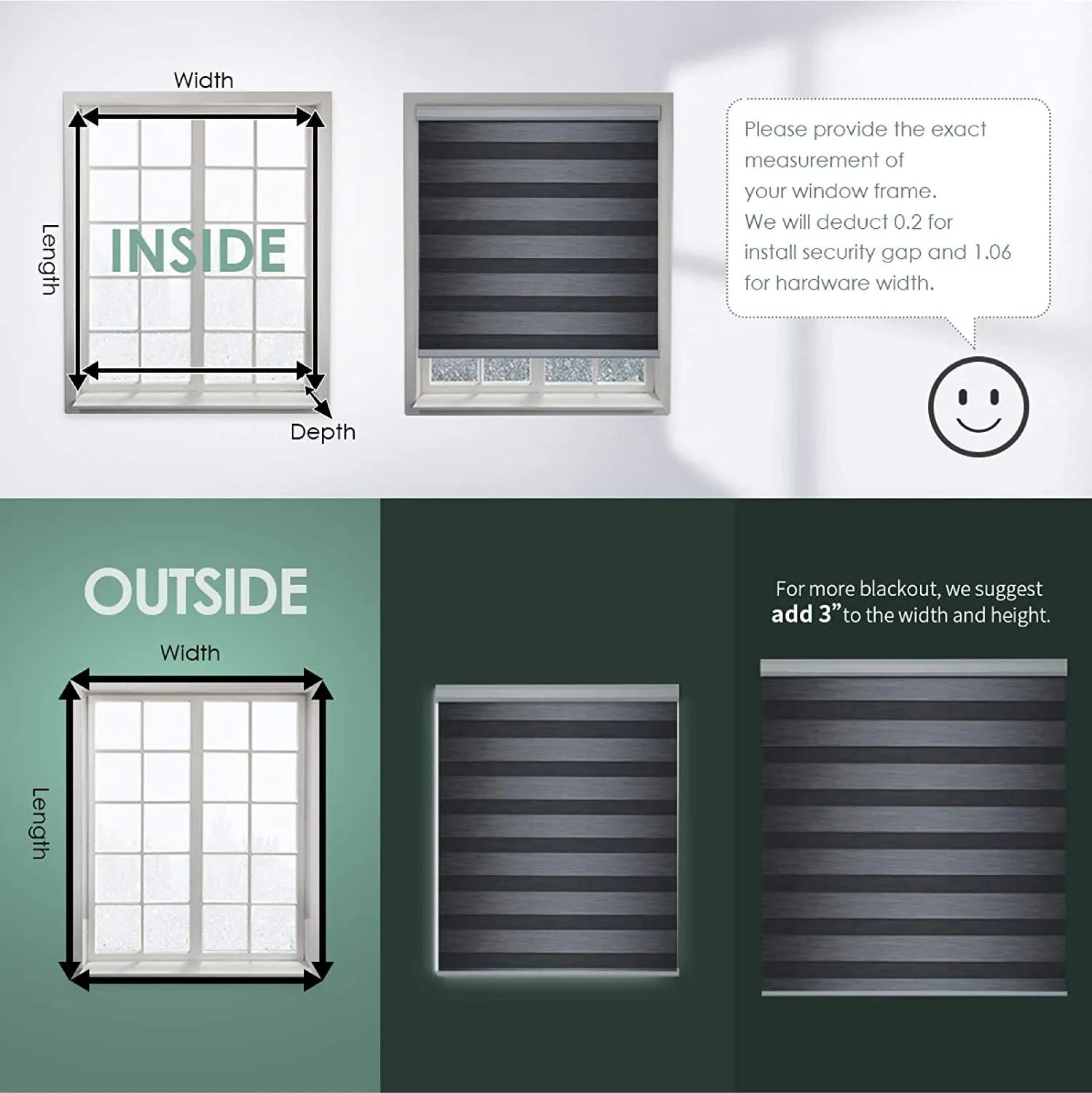 BM100 Smart Motorized Blinds (Works with Alexa and Google Assistant)