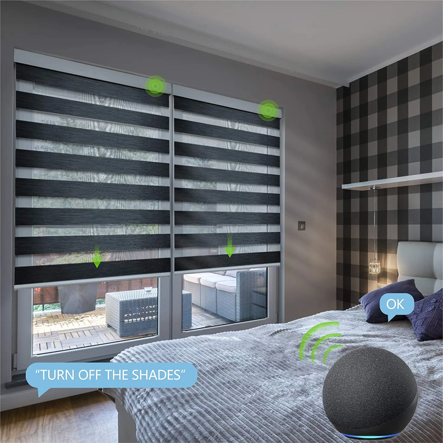 BM100 Smart Motorized Blinds (Works with Alexa and Google Assistant)