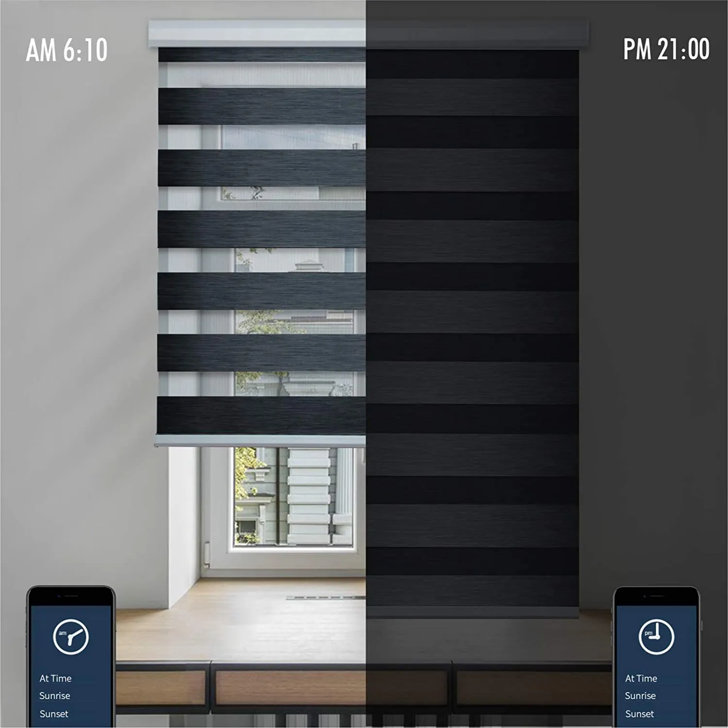 BM100 Smart Motorized Blinds (Works with Alexa and Google Assistant)