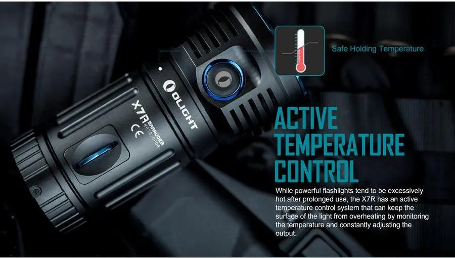 Brand New OLIGHT X7R Marauder 12,000 Lumens rechargeable LED Flashlight/Searchlight
