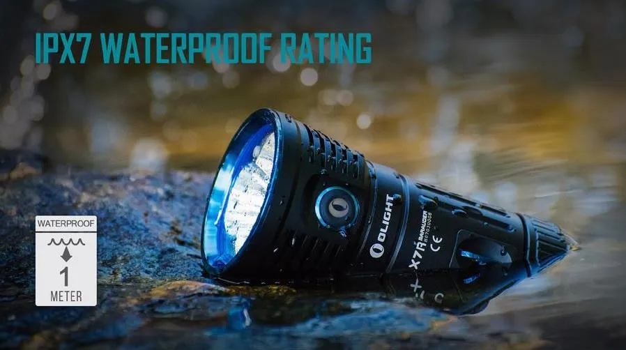 Brand New OLIGHT X7R Marauder 12,000 Lumens rechargeable LED Flashlight/Searchlight
