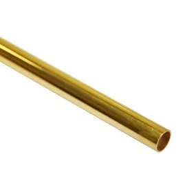 Brass Curtain Fiddle Rail 3/8"