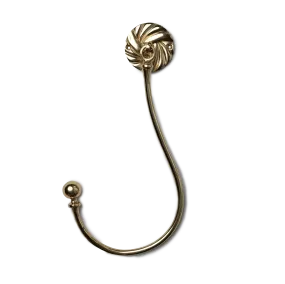 Brass Hinged Rope Knot Tie Back (Single)