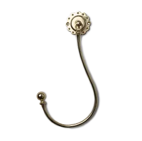Brass Hinged Scallop Tie Back (Single)