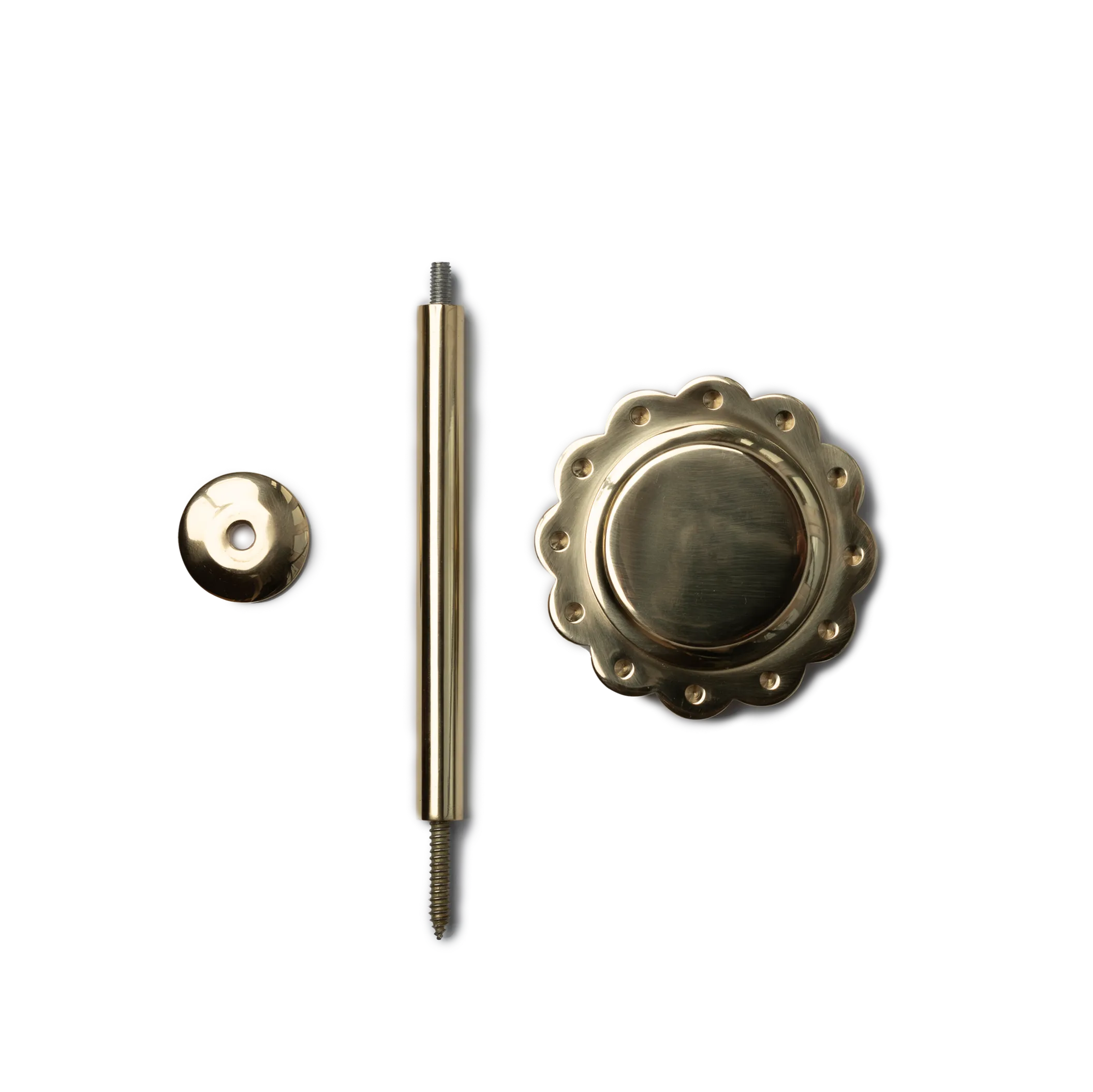 Brass Large Hold Back Scallop (Single)