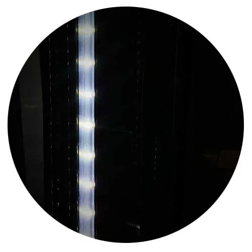 Canco CAN76OD 76" Black Refrigerated Air Curtain Merchandiser