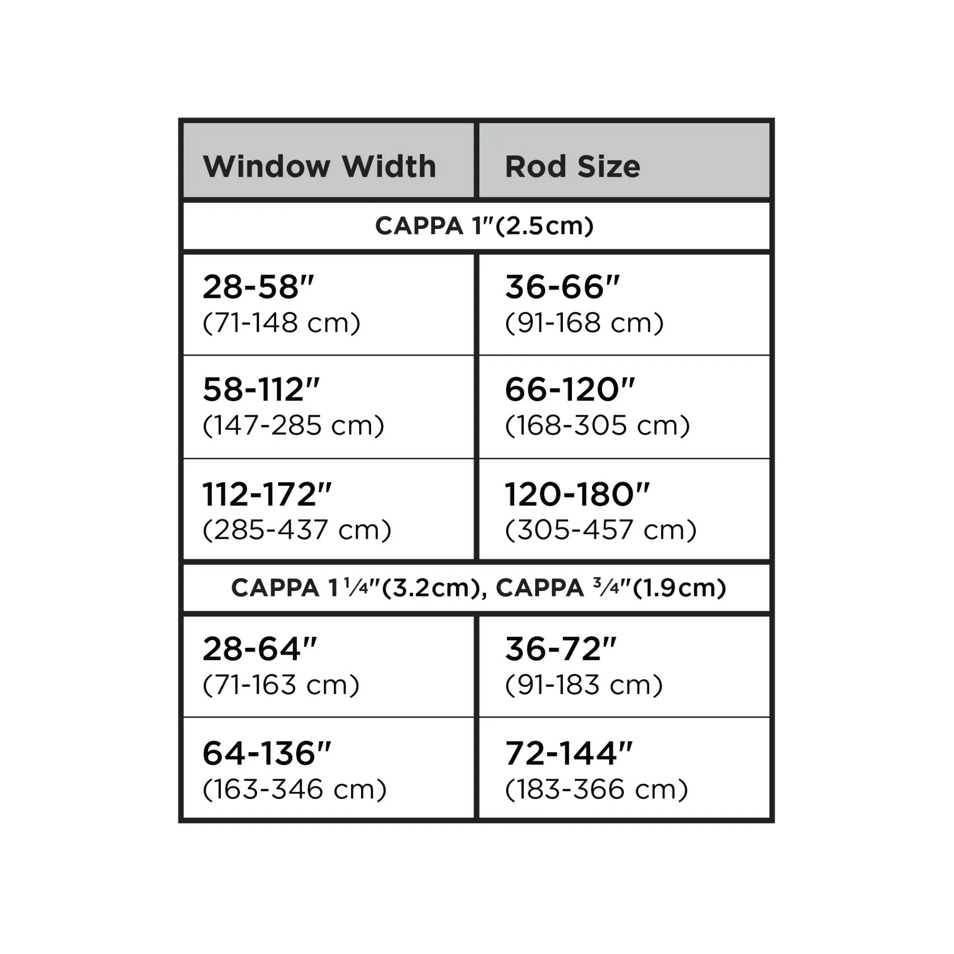 Cappa 11/4" Curtain Rod