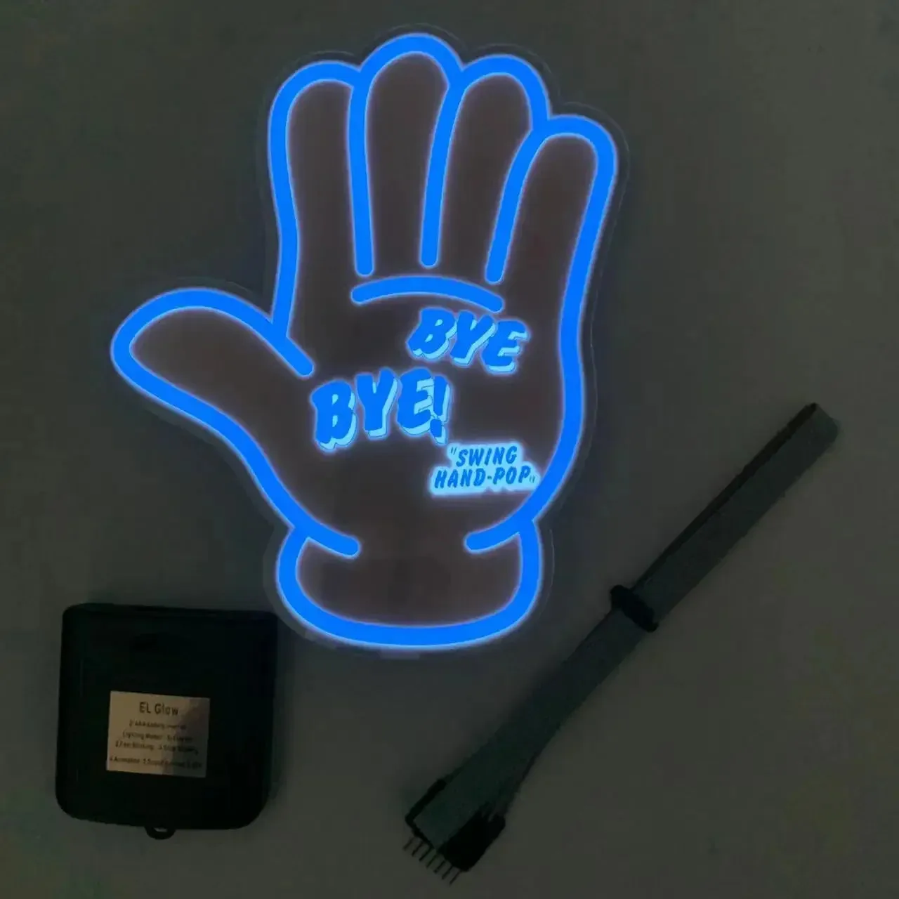 Car LED Decoration Light Sticker Flashing Lights Windshield Glow Panel Electric Marker Lamp