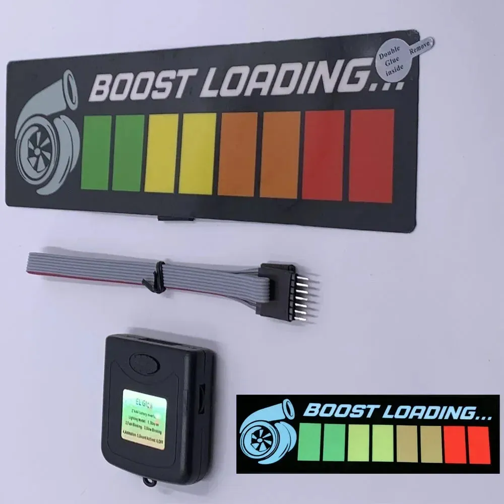 Car LED Decoration Light Sticker Flashing Lights Windshield Glow Panel Electric Marker Lamp
