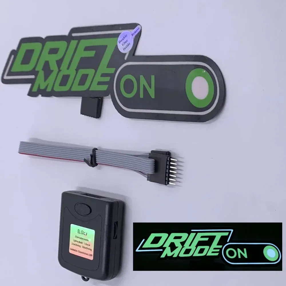 Car LED Decoration Light Sticker Flashing Lights Windshield Glow Panel Electric Marker Lamp