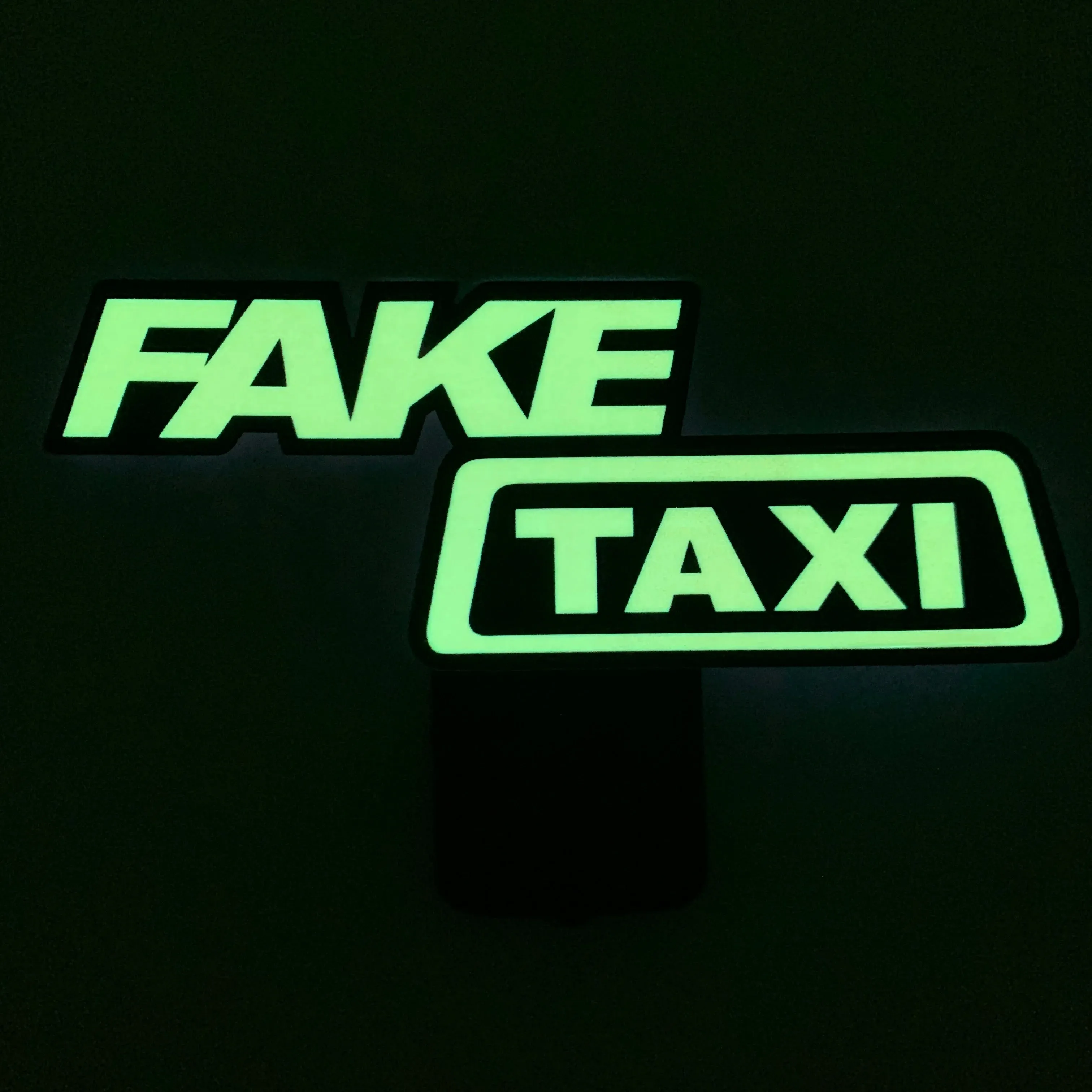 Car LED Decoration Light Sticker Flashing Lights Windshield Glow Panel Electric Marker Lamp