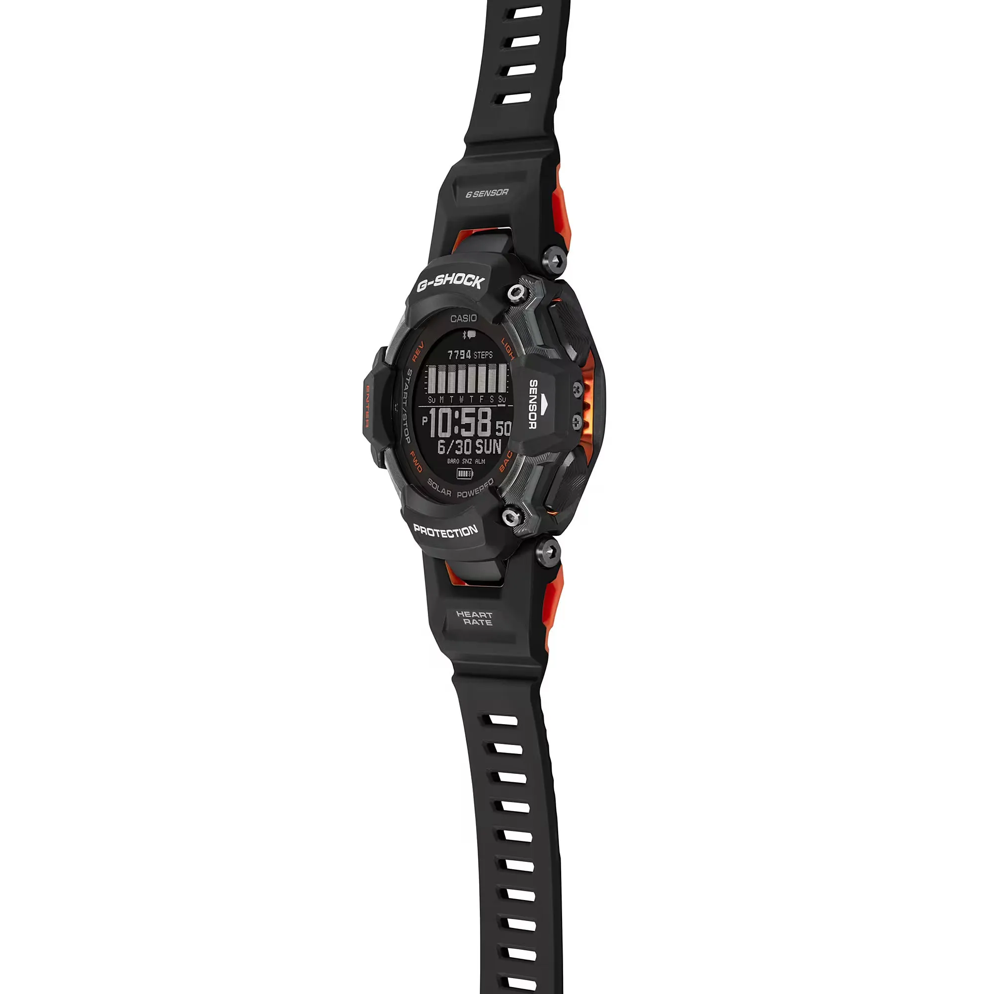 CASIO G-SHOCK GBDH2000-1A Move Heart Rate Monitor GPS Solar Activity Watch