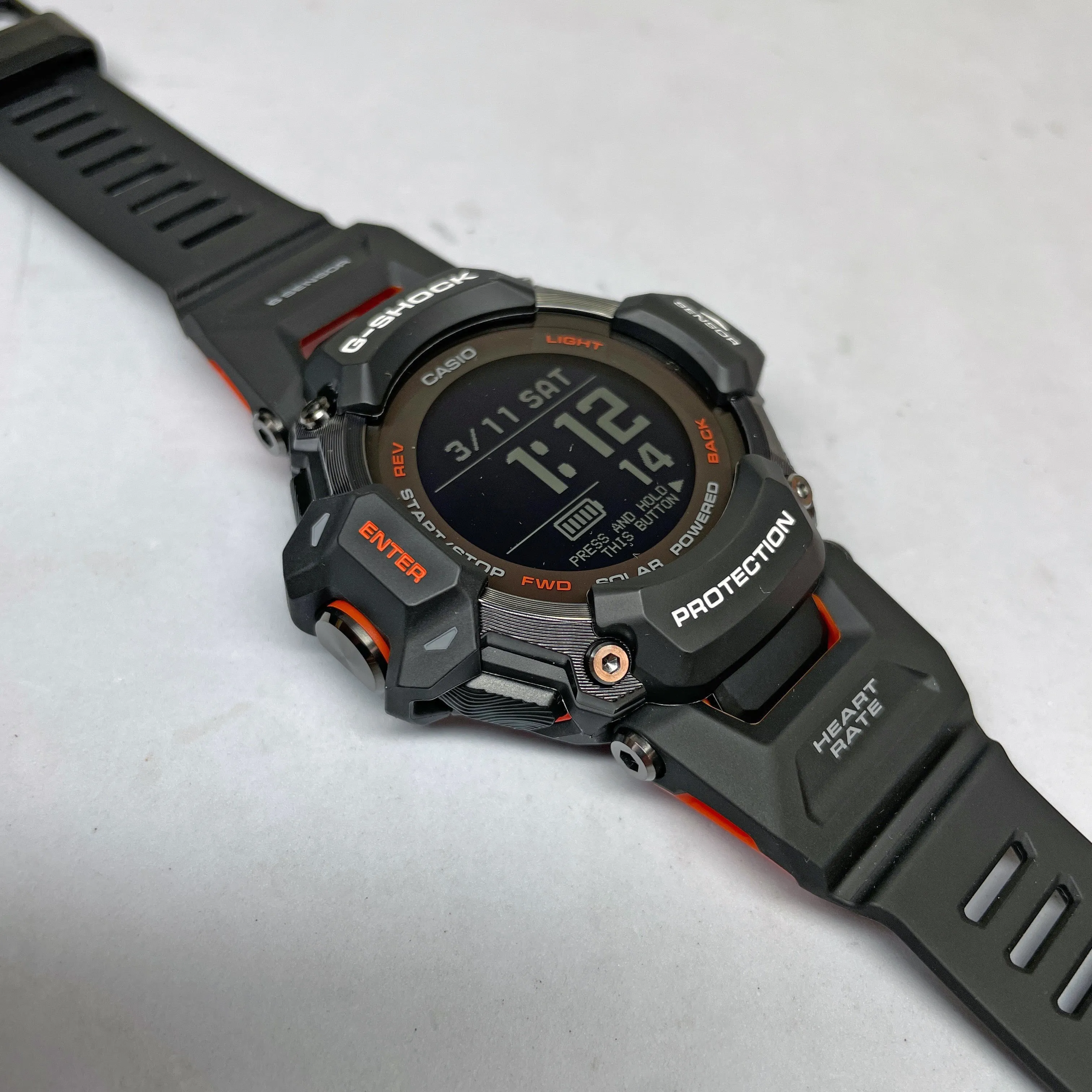 CASIO G-SHOCK GBDH2000-1A Move Heart Rate Monitor GPS Solar Activity Watch