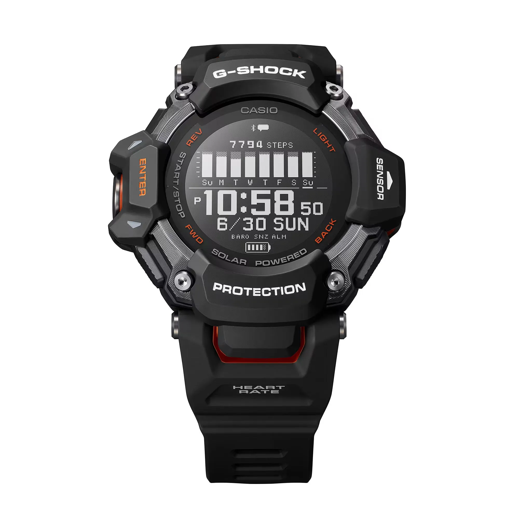 CASIO G-SHOCK GBDH2000-1A Move Heart Rate Monitor GPS Solar Activity Watch