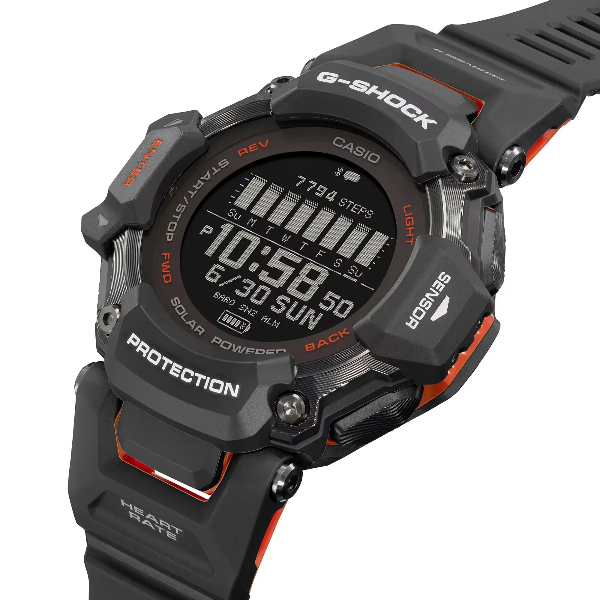 CASIO G-SHOCK GBDH2000-1A Move Heart Rate Monitor GPS Solar Activity Watch