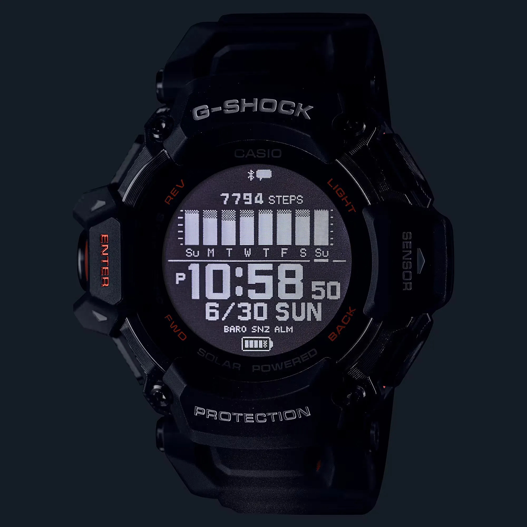 CASIO G-SHOCK GBDH2000-1A Move Heart Rate Monitor GPS Solar Activity Watch