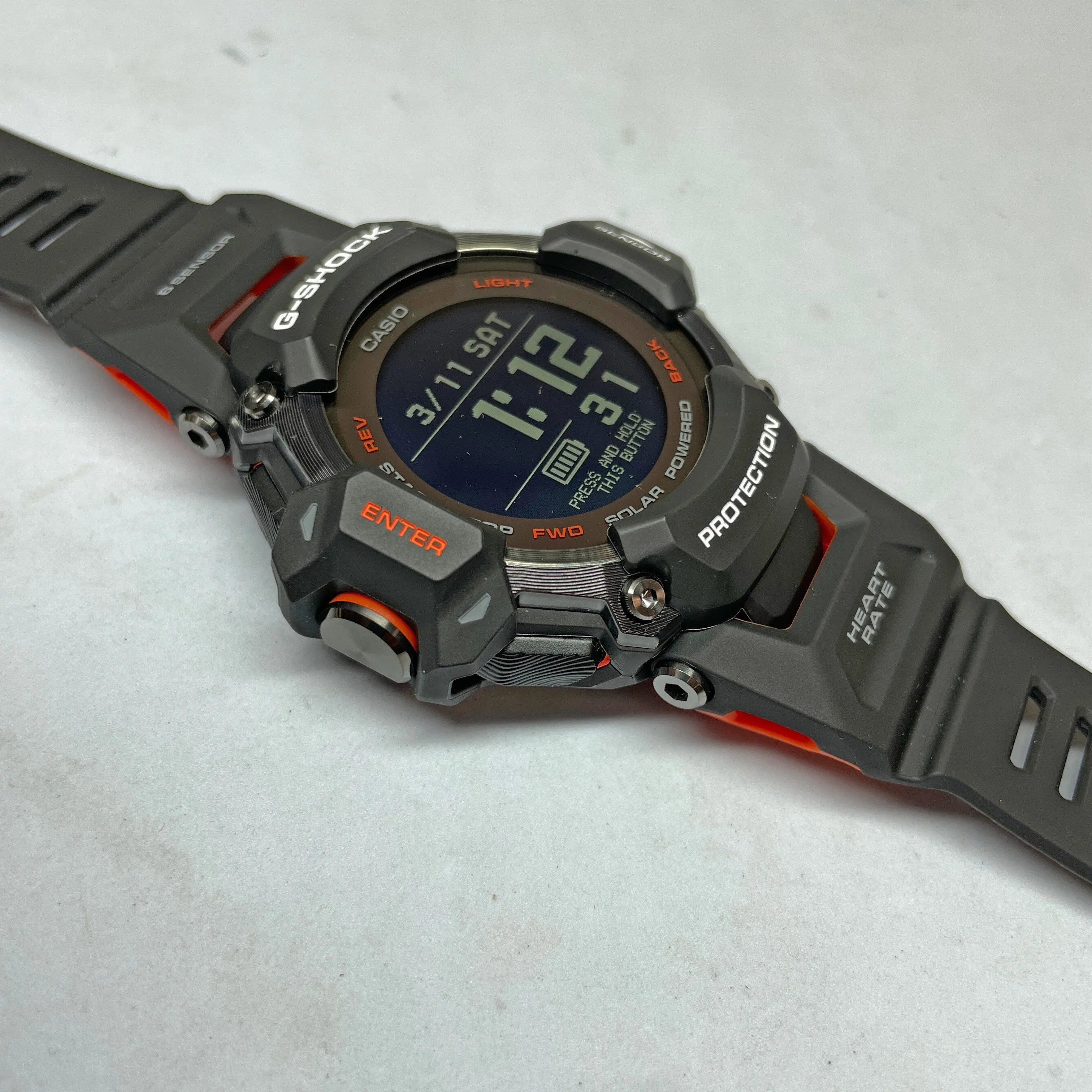 CASIO G-SHOCK GBDH2000-1A Move Heart Rate Monitor GPS Solar Activity Watch