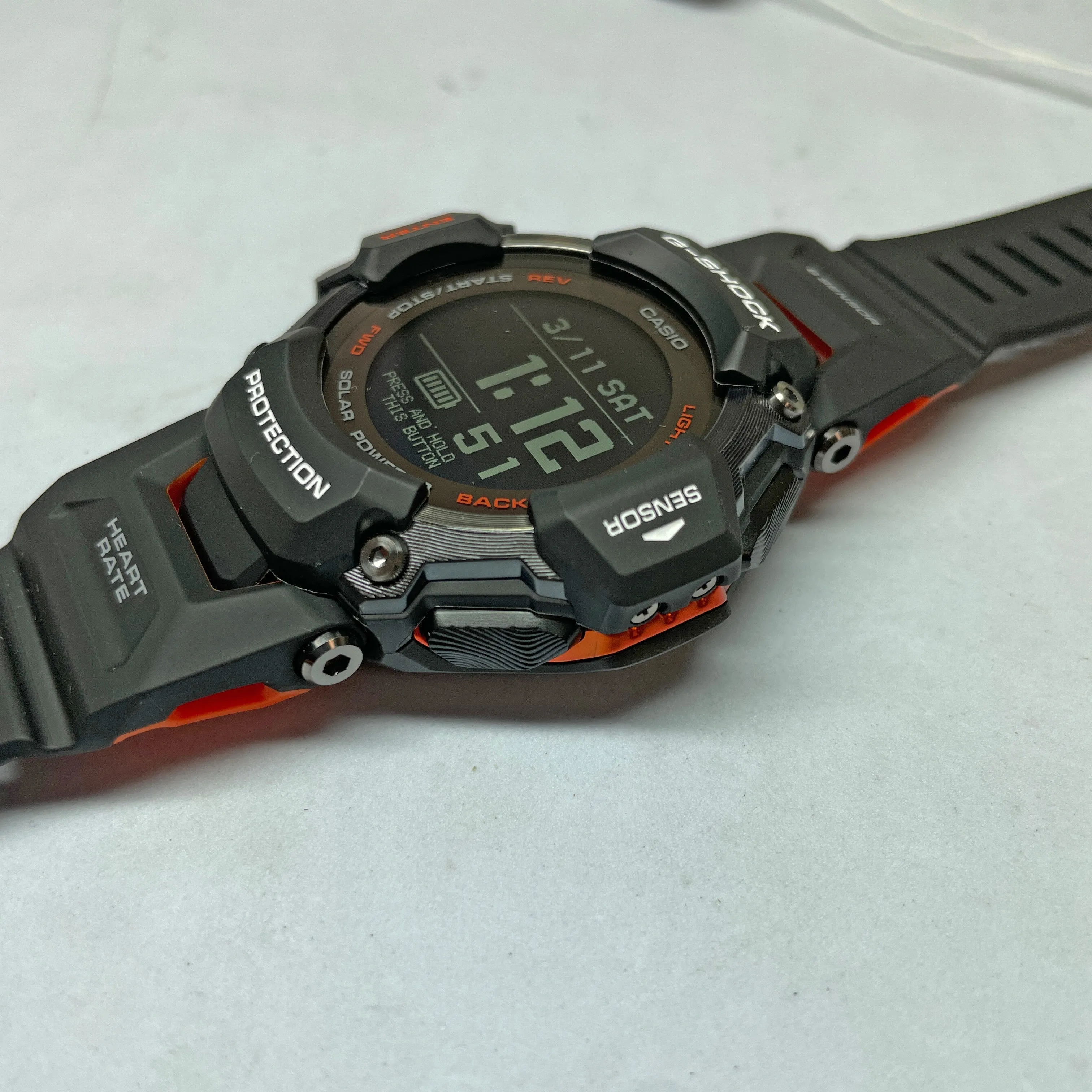 CASIO G-SHOCK GBDH2000-1A Move Heart Rate Monitor GPS Solar Activity Watch