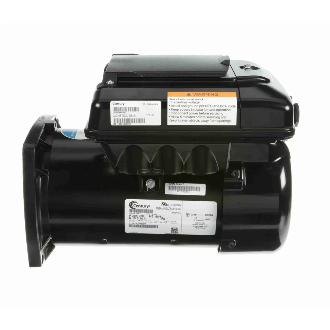 Century 1.65HP Variable Speed Pump Motor 1 Ph 208-230V 48Y TEFC ECM16SQU