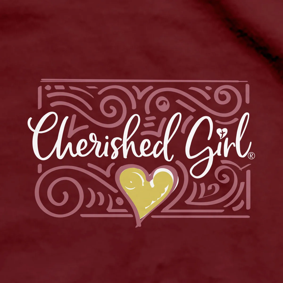 Cherished Girl Womens T-Shirt God Is Love Filigree