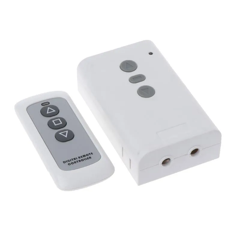 [Combo 6] 433MHz AC220V 2CH Relay Receiver RF Transmitter Wireless Remote Control Switch 3-Buttons for Garage Door Motor Forward Reverse Projector Curtain Control