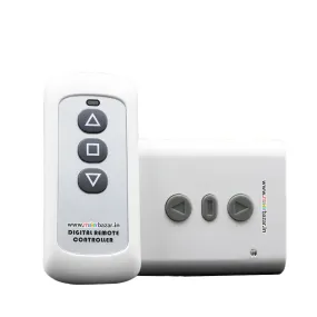 [Combo 6] 433MHz AC220V 2CH Relay Receiver RF Transmitter Wireless Remote Control Switch 3-Buttons for Garage Door Motor Forward Reverse Projector Curtain Control