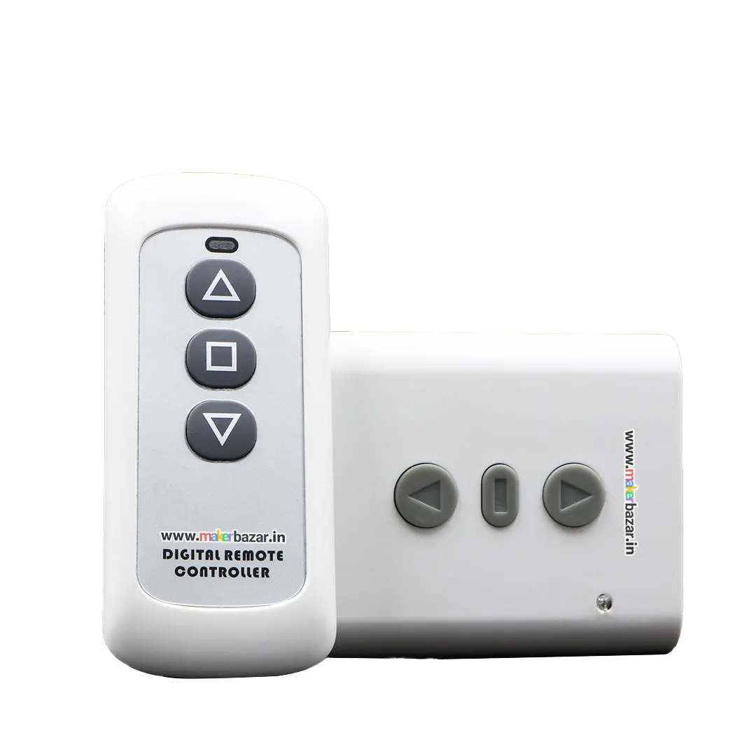 [Combo 6] 433MHz AC220V 2CH Relay Receiver RF Transmitter Wireless Remote Control Switch 3-Buttons for Garage Door Motor Forward Reverse Projector Curtain Control