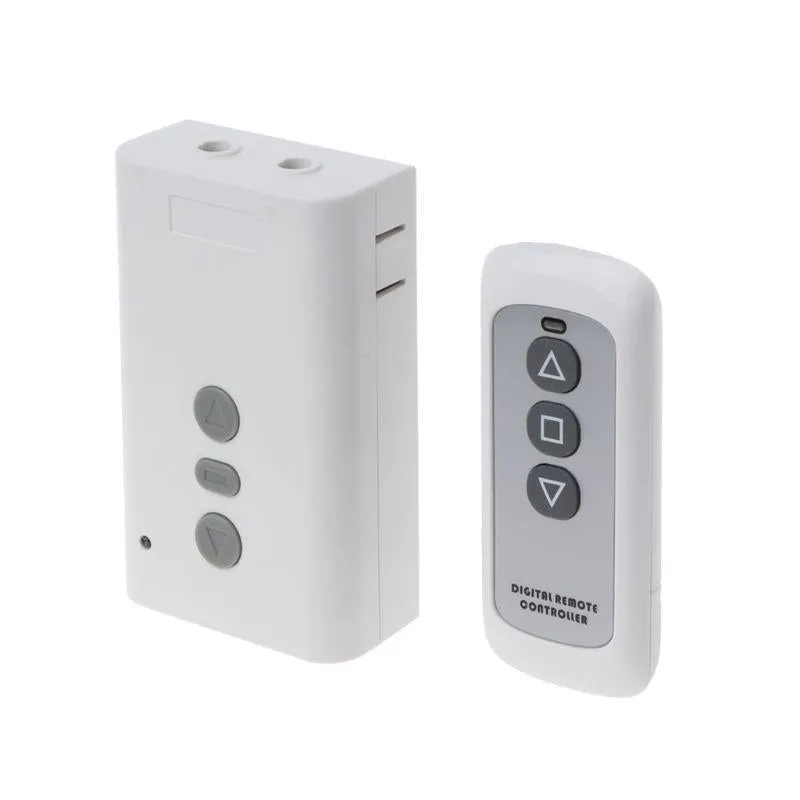 [Combo 6] 433MHz AC220V 2CH Relay Receiver RF Transmitter Wireless Remote Control Switch 3-Buttons for Garage Door Motor Forward Reverse Projector Curtain Control