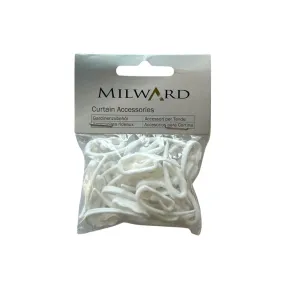 Curtain Hooks - White