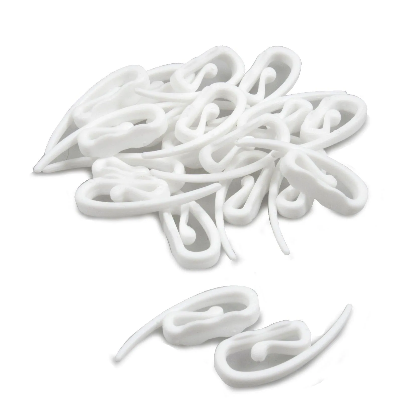 Curtain Hooks - White