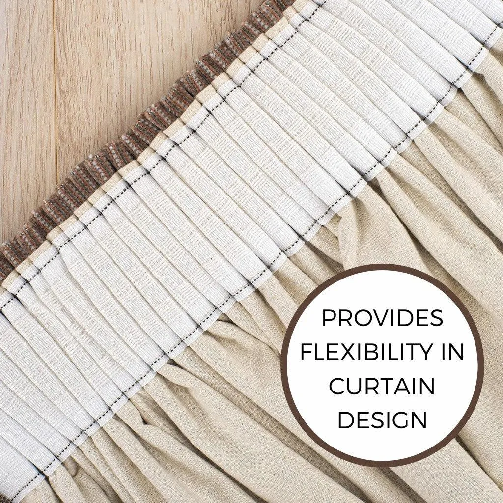 Curtain Tape - White - 5 Metre Pre-cut