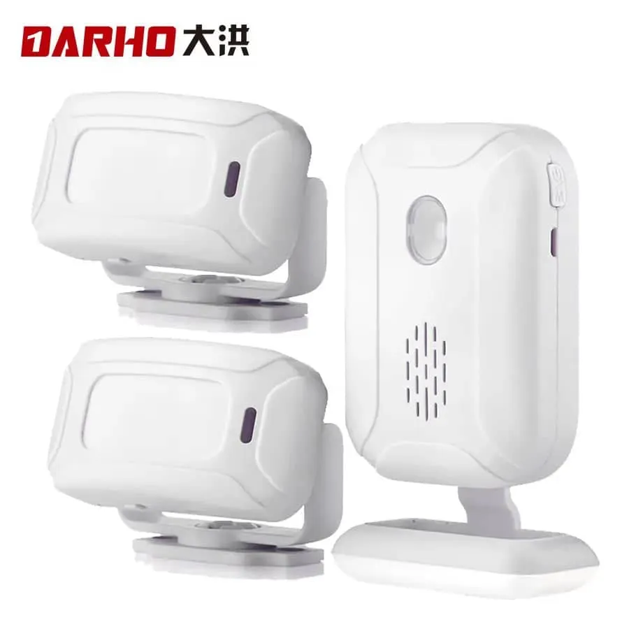 Darho 2024 Shop/Store/Office/Home Security Welcome Chime Alert Wireless Infrared IR Motion Sensor Door Bell Alarm Entry Doorbell