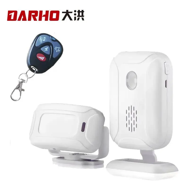 Darho 2024 Shop/Store/Office/Home Security Welcome Chime Alert Wireless Infrared IR Motion Sensor Door Bell Alarm Entry Doorbell