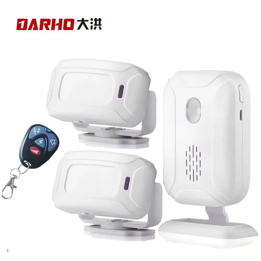 Darho 2024 Shop/Store/Office/Home Security Welcome Chime Alert Wireless Infrared IR Motion Sensor Door Bell Alarm Entry Doorbell
