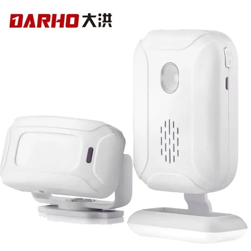 Darho 2024 Shop/Store/Office/Home Security Welcome Chime Alert Wireless Infrared IR Motion Sensor Door Bell Alarm Entry Doorbell