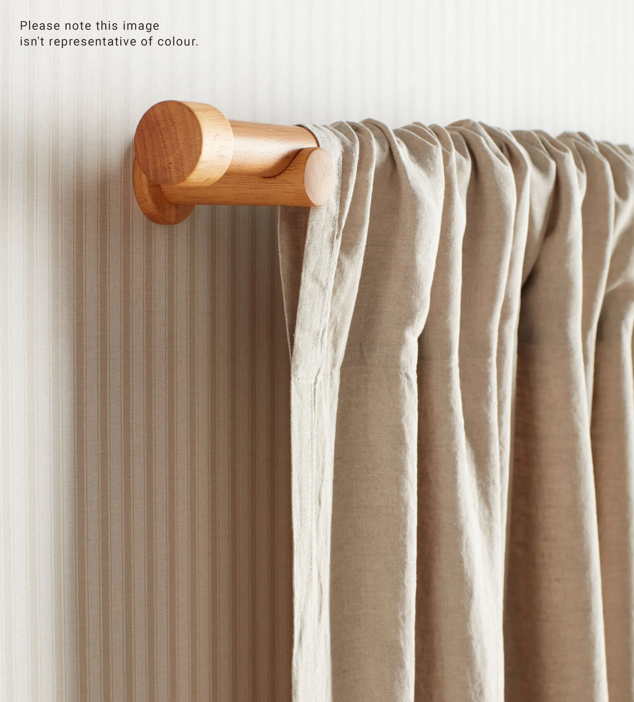 Darkest Spruce 100% Linen Loop Top Curtain (Single)