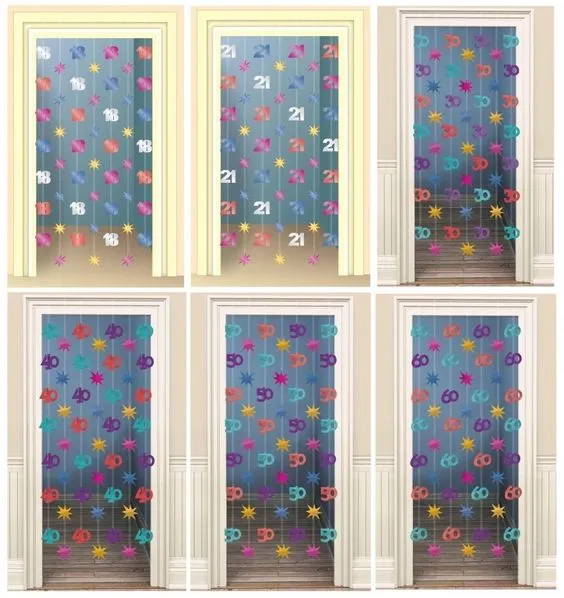 Doorway Curtain - 40 Multicoloured