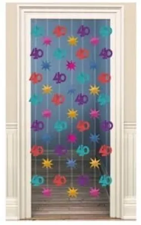 Doorway Curtain - 40 Multicoloured