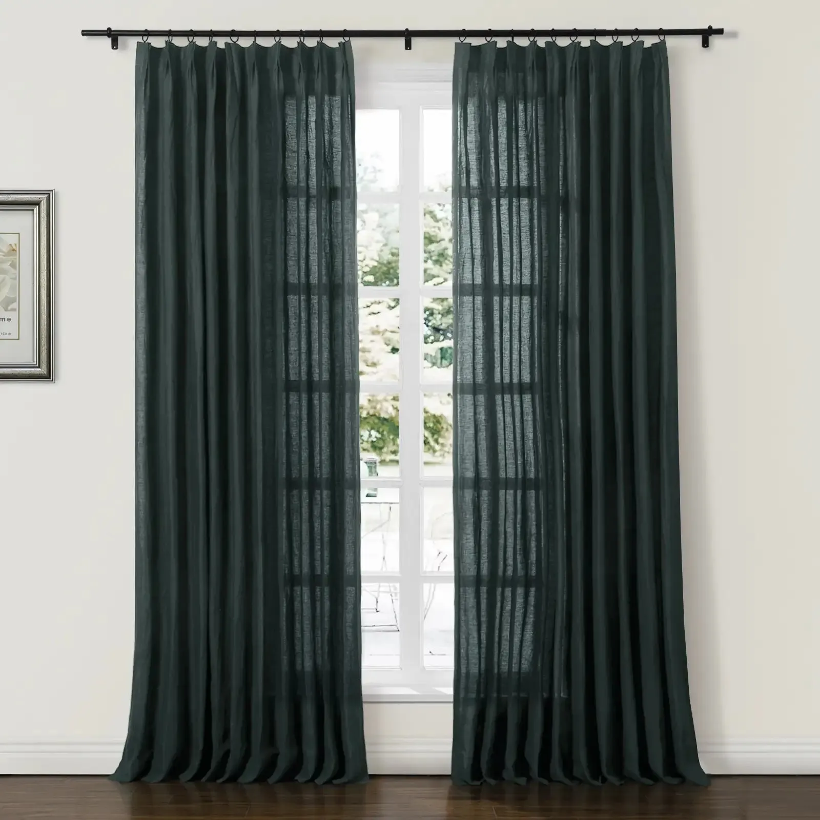Doris 100% Linen Curtain Grommet