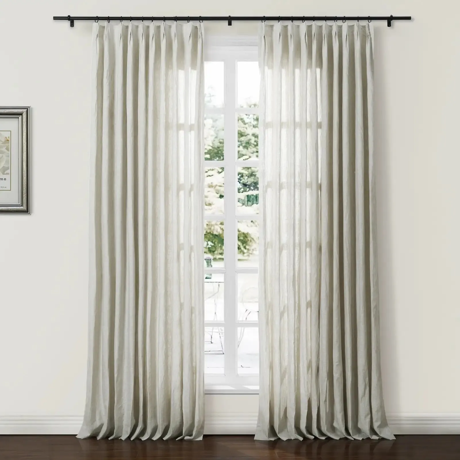 Doris 100% Linen Curtain Grommet