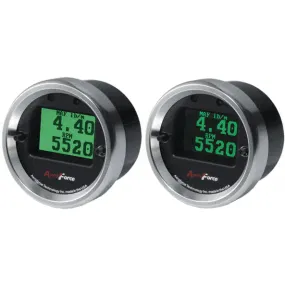 Dual Interceptor Gauge set (Green/Black Screen)