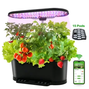 EAGLE PEAK 15 Pods Hydroponics Growing System with WiFi