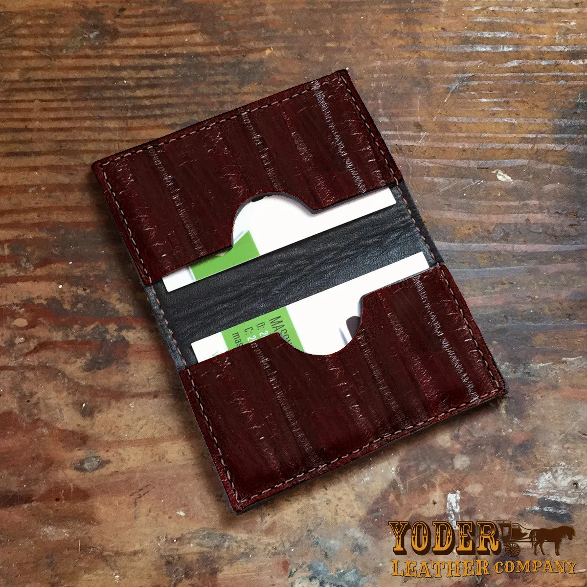 Eel Brown Card Case