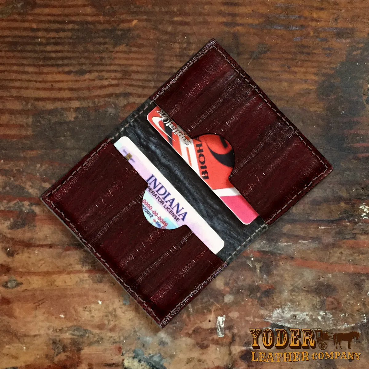 Eel Brown Card Case