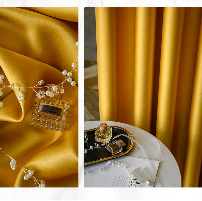 Emily Solid Soundproof & Thermal Blackout Custom Curtain