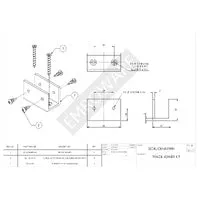 EMRO TRACK EXTENSION JOINER KIT - AVAILABLE IN CLEAR ANODISED AND WHITE FINISH